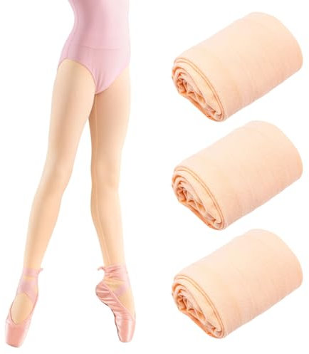SAIIURV 3 Pezzi Balletto e Danza Collant Calze, Collant da Ballo Balletto, per Ballerine per Bambini, Rosa