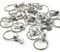 20 Pack Greenhouse Bolts and Rings Cropped Head Greenhouse Accessories, Aluminium Greenhouse Nuts and Bolts Hang Rings Hooks Set for Create Green House Anchor Tying Hanging Potted Plants