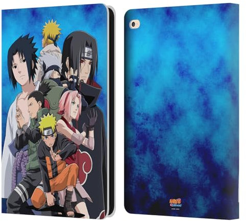 Head Case Designs sous Licence Officielle Naruto Shippuden Konoha Art Clé Étui Portefeuille en Cuir Compatible avec Apple iPad Air 2 (2014)