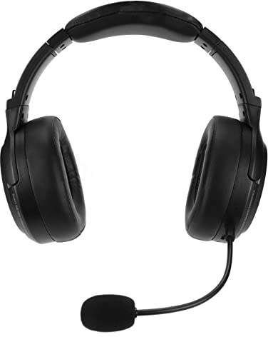 BAFOVY Wireless Gaming Headset, Type C USB Dongle, 40mm Driver, 48 Hours Battery Life for PC, Laptop, Mobile Gaming (Black)