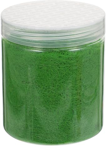 OATIPHO Polvere Facile da Usare per Prato Finta in Nylon Verde, Decorazione Paesaggistica Realistica 1 Bottiglia per caffè e Scaffali in Ufficio