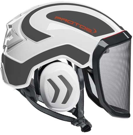Pfanner Protos Integral Arborist Helmet - White & Grey