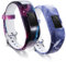 Ruentech Kinder-Ersatzarmband Kompatibel mit Garmin Vivofit Jr. 2, Kinder-Fitnessarmband, in Kinder-Größe, verstellbar, gemustert, aus Silikon, 2-F