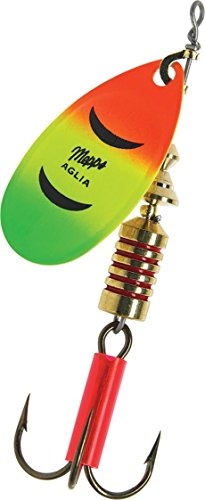 Cuiller Tournante A Palette Ovale - Mepps Aglia N°2-4,5G - Fire Tiger