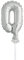 Silver Foil Number 0 Balloon Cake Topper (12cm) - Perfect for Milestone Celebrations - 1 Pc