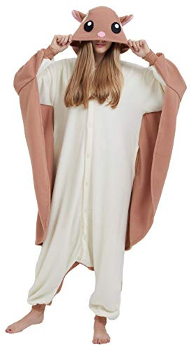 ULEEMARK Women's Adult Pajamas Unisex Animal Onesies Novelty Pyjamas Nightwear Halloween Homewear OnePiece Cosplay Costume Loungewear