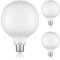 ledscom.de 3 Stück E27 LED Leuchtmittel, G125, warmweiß (2700 K), 4 W, 550lm, Milchglas extra matt