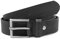 Red Bridge Herren Gürtel Echtleder Ledergürtel Leather Belt Scratched Honeycomb Black 85
