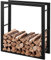 RANSENERS Kaminholzregal 130x27x150cm (Mehr Größe Optional) - Metall Brennholzregal Feuerholzregal Stapelhilfe Innen und Aussen