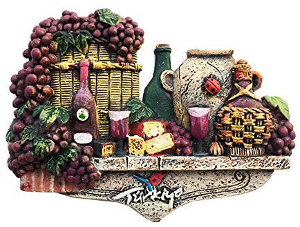 3D Delicious Food and Wine Turkey Fridge Magnet Souvenir Gift Home Kitchen Decoration Magnetic Sticker Collection