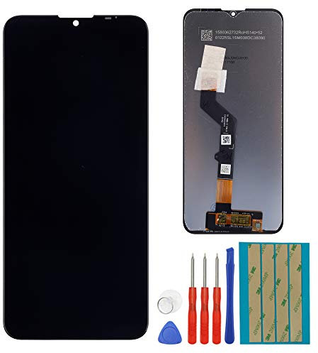 E-YIIVIIL Pantalla LCD compatible con Moto G9 Play/E7 Plus XT2081-1 de 6,5 pulgadas, pantalla táctil LCD con montaje con herramientas (negro)