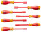 INGCO 7Pcs Insulated Nut Screwdriver Set VDE Insulated Nut Driver Spinner Socket HKISD0701