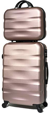 CELIMS Valise de Voyage 65cm & Vanity Case (65cm & Vanity, Rosé #5806)
