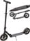 Raven Scooter Roller Cityroller Kickroller Snug AIR Wheel 200mm mit Luftreifen, Klingel und Flaschenhalter (Black)