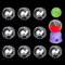 iSuperb 10 Piezas Bola Transparente para Shaker Moldes Mini Bola de Vidrio Hueca para Twist Egg Machine Cubierta Vidrio de Bola Cristal Pequeña con Agujeros Kits Moldes de Resina