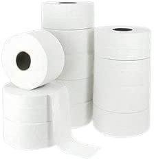 DSTOCK60-12 Papier toilette MINI JUMBO 2 plis, 200 mètres - 100% pure ouate blanche. Papier toilette économique.