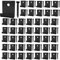 50 Stück WPC Befestigungsclips Anfang/Endklammer, Versteckte Starter Befestigung Board Clip mit Selbstschneidender Schraube Edelstahl DIY Hardware (Schwarz)