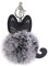 Peluche Peluche Porte-clés Mignon Cat Pomprom Sac Mignon Chat Souple Dessin Animé Fourrure Artificielle Pom Pom Pom Pendentif Pour Femmes