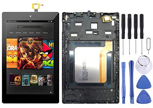 OEM LCD Screen for Amazon Kindle Fire HD 7 2017 SR043KL Digitizer Full Assembly with Frame（Black