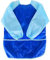 KIMMAX Bastelschürze kinder, Malschürze Malerkittel mit Ärmeln für Kinder von 7 bis 12 Jahren für Schule Kunst Malerei,Kochen (Blau (L,125-140cm))