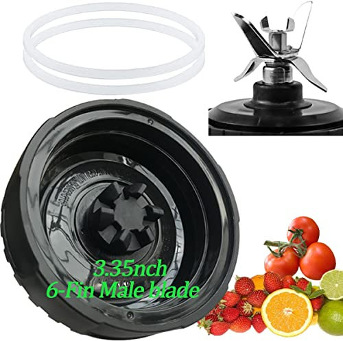 Replacement Parts for Nutri Ninja, 6Fin Blender Male Blade Set for Blender BL660 BL770 BL780 BL740 etc