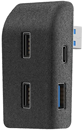 YONZEE Glovebox USB Hub for Tesla Model Y 2024-2020- ABS Flocking Multi Ports Glove Box USB Flash Drive Docking Station for Charging Data Transmission