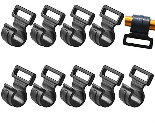 Casiler 10pcs Plane Clip Clip Plastik Zelt Clip Zelthaken Tarp -Clips Langlebiger Campingklemme Windseilschnalle Für Outdoor Camping