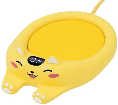 PUSEE Mug Warmer,Coffee Warmer for Desk Coffee Cup Warmer Auto Shut Off,Smart Candle Warmer with 3 Temp Settings,Electric Beverage Warmer Plate for Coffee,Cocoa,Tea,Water and Milk (Not Include Cup)