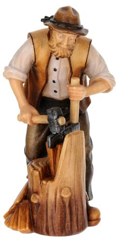 Schindelnspalter, Mahlknecht Krippe, Holz, Grödnertal, für 12 cm Krippe