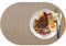 HNVNER Tovagliette in Pelle Lavabili Rotonde Set di 6, Tovagliette Americana Lavabili, Tovagliette Colazione Antiscivolo Resistenti al Calore, Colore del caffè