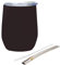 SVUPUE Yerba Mate, Mate de Acero Inoxidable, 360 ml, Apto para Mate, café y té de Frutas, Negro