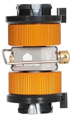 Hamans Gas Canister Refill Adapter, Gas Bottle Refill Adapter, Fuel Transfer Device, Portable Gas Pressure Valve Inflation Valve for Outdoor, Multifunction Camping Canister Bleed Valve