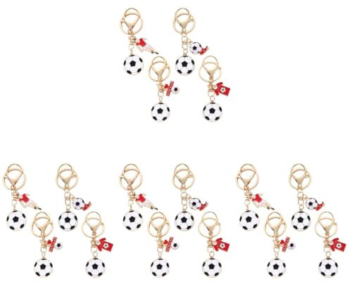 VANZACK 16stücke Teiliges Fußball Schlüsselanhänger Aus Hochwertigem Praktische Fußball Schlüsselhalter Für Taschen Und Schlüsselzubehör Für Fußballfans Und Spieler Vielseitig