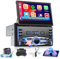 Ohradio Radio Coche 2 DIN con Pantalla Retráctil Motorizada de 7 Pulgadas, Autorradio Bluetooth con Carplay Inalámbrico y Android Auto Inalámbrico Enlace Espejo USB Radio FM Cámara Trasera + Mic