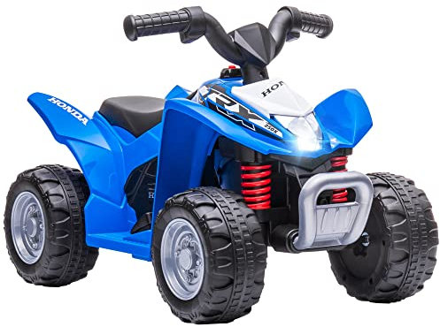 AIYAPLAY Kinder Quad Elektro 6V Kinderquad mit Hupe, LED-Scheinwerfer 2,8km/h Elektro-Quad für Kinder ab 18 Monaten Blau