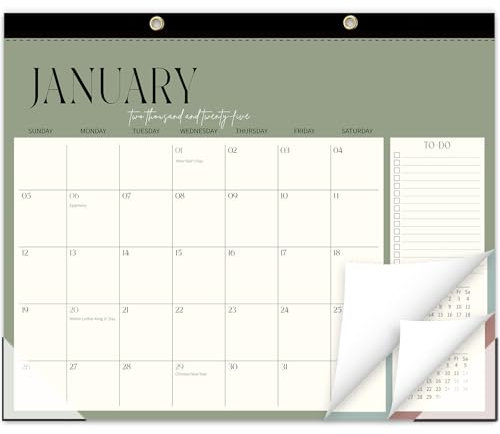 GuassLee Tischkalender 2024–2025 – Farbblock-Monatskalender enthält 18 Monate von Januar 2025 bis Juni 2026, Schreibtischkalender für Schreibtisch, Wand, Büro, Schule, Zuhause
