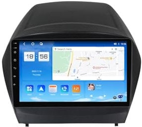 HYNMSM For Hyun-dai IX35 2009-2015 Car Stereo Radio 2 Din Wireless Carplay Android Auto 9 Full IPS Touchsreen HD Live Rearview/BT 5.0/WIFI/4G SIM/DVR/GPS/SWC/OBD 2/FM AM Radio RDS DAB+DSP(M600S)