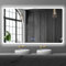 baklon Badspiegel mit Beleuchtung 150x90cm, Badezimmerspiegel Wandspiegel und Touch-Schalter, IP65-Led-Spiegel-Bad mit Speicherfunktion, 3 Farbtemperatur,Horizontal/Vertikal, HD Hartglas