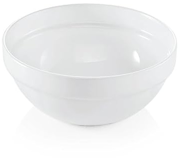 6x Schale Uni Ø 17 cm, 1,1 l, weiß Opalglas Schüssel