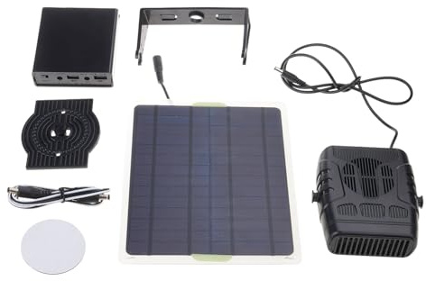 XuQiZZpp Chauffage solaire compact pour poulailler et serre, panneau solaire portable