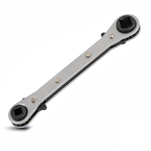 Whispern Cloud Service Wrench Tools, Quad Ratchet Spanner with 4 Sizes 3/8'' 1/4'' 5/16'' 3/16'', 360° Air Ratchet Wrench for Air Conditioning & Refrigeration Equipment Repair Visit the GIONAR Store