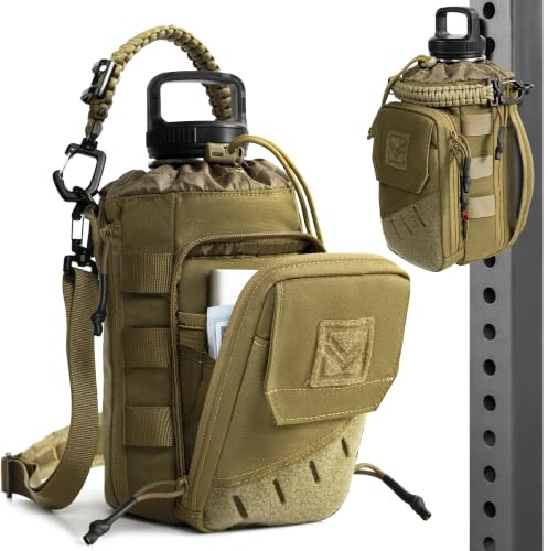 Magnetic Gym Bag with Water Bottle Holder Fits 1-2L Bottles | Strong detachable magnet, adjustable shoulder strap and storage for your phone, keys and workout essentials.