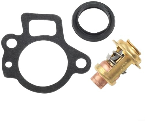 Set di termostato e guarnizione per motori fuoribordo 25-60HP, sostituisce 66M-12411-00, 6G8-12411-00, 825212, 19300-ZW9-003, compatibile con Mercury, Mari