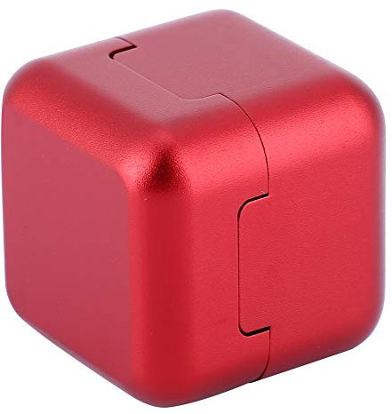 Alomejor Billard Queue Kreidehalter mit Magnetischer Abdeckung Pool Kreidehalter Billard Kreide Carrier(Rot)