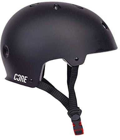 CORE Protection Action Sports Helmet Skate/BMX/Bike/MTB/Roller Derby/Scooter - Black, XS/S