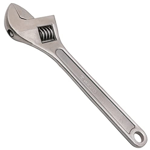 WEDO Verstellbarer Schraubenschlüssel,Rollgabelschlüssel Titan,8 Erstellbar Rohrzange,Länge 200mm Schraubenschlüssel,Maulöffnung bis 24mm,Leicht Schraubenschlüssel,Nicht magnetisch,Einmal gestanzt