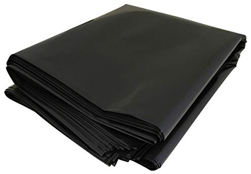 Pack of 5 Heavy Duty Black Bin Bags Extra Large Compactor Refuse Sack Industrial 180 Gauge