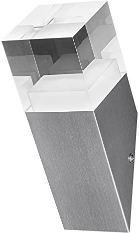 LEDVANCE LED Wandleuchte, Design Leuchte in Kristalloptik für Außen, Warmweiß (3000K), 4.5W, ENDURA STYLE CRYSTAL TORCH
