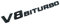 Emblem V8 Biturbo Schriftzug Kunststoff Mit Schaumstoff Kleberückseite Badge Auto Aufkleber Car Sticker, Schwarz/Silber 20x2.3cm