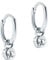 Ted Baker Sinalaa Crystal Huggie Hoop Earrings For Women (Silver/Crystal)